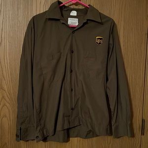 UPS Brown Uniform Button Down Embroidered Shirt